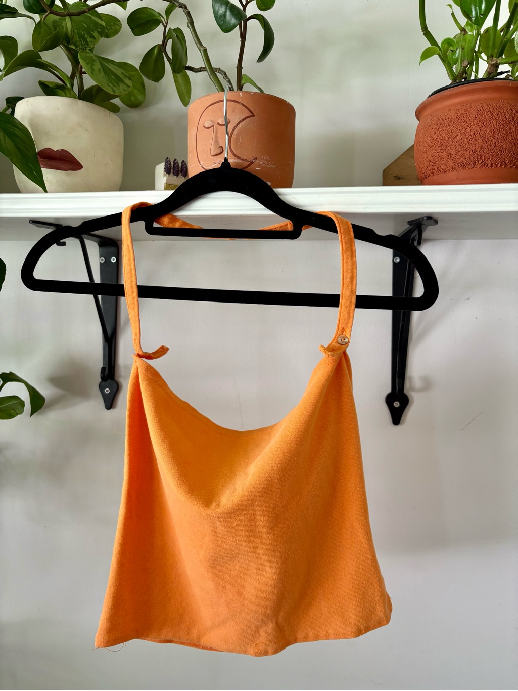 Bianca Nygrd Bright Orange Knit Tank